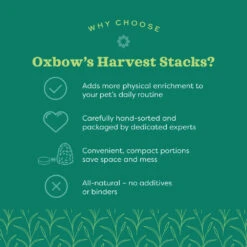 Oxbow Harvest Stacks - Western Timothy & Chamomile -KONG Shop Why Choose Oxbow Harvest Stacks Jan 2022