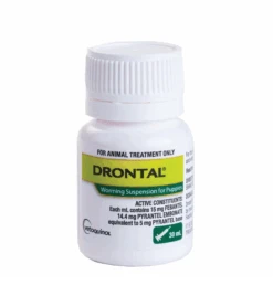 Drontal Worming Suspension For Puppies -KONG Shop drontal puppies 2