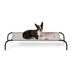 Snooza Flea-Free Dog Bed Grey/Black -KONG Shop fleafree grey 2 0675 1048x1048 024559fa ff4f 4b58 ad3b 1ea3c1c3d1d5