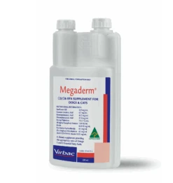 Virbac Megaderm Liquid -KONG Shop megaderm 250 right