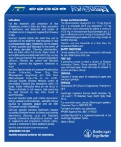 NexGard Spectra For Medium Dogs (7.6 - 15 Kg) -KONG Shop nexgard spectra x3 retail pack shot back 7.6 15kg medium