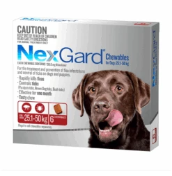 NexGard Chewables For Large Dogs (25.1 - 50 Kg) -KONG Shop nexgrad6pack