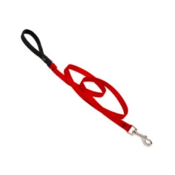 LupinePet Red Basic Solids Dog Leash