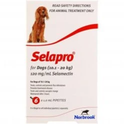 Selapro Spot On For Medium Dogs 10-20kg -KONG Shop selapro flea worming spot on treatment 101 20kg dog 408796